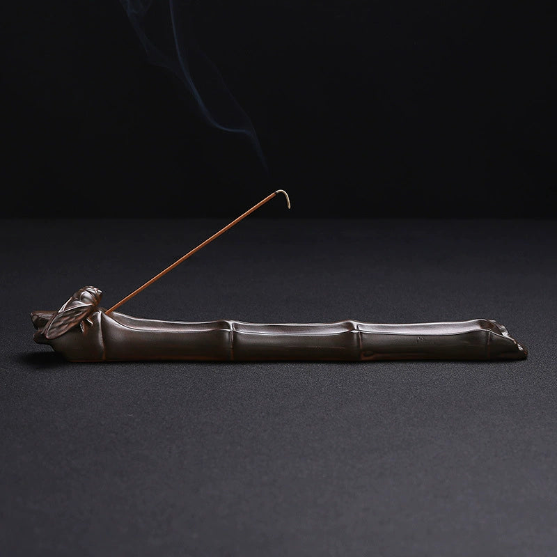Bamboo Knot Incense Holder