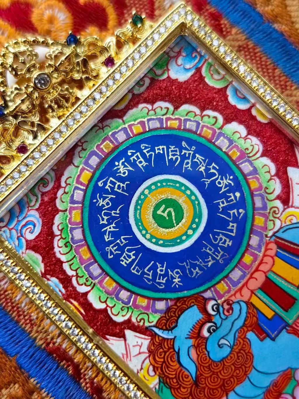 Ksitigarbha Mantra Wheel — Grounded in Vow