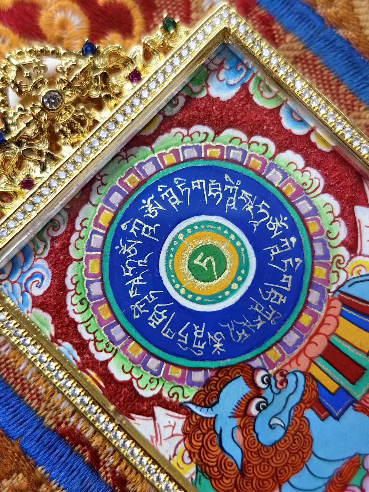 Ksitigarbha Mantra Wheel — Grounded in Vow