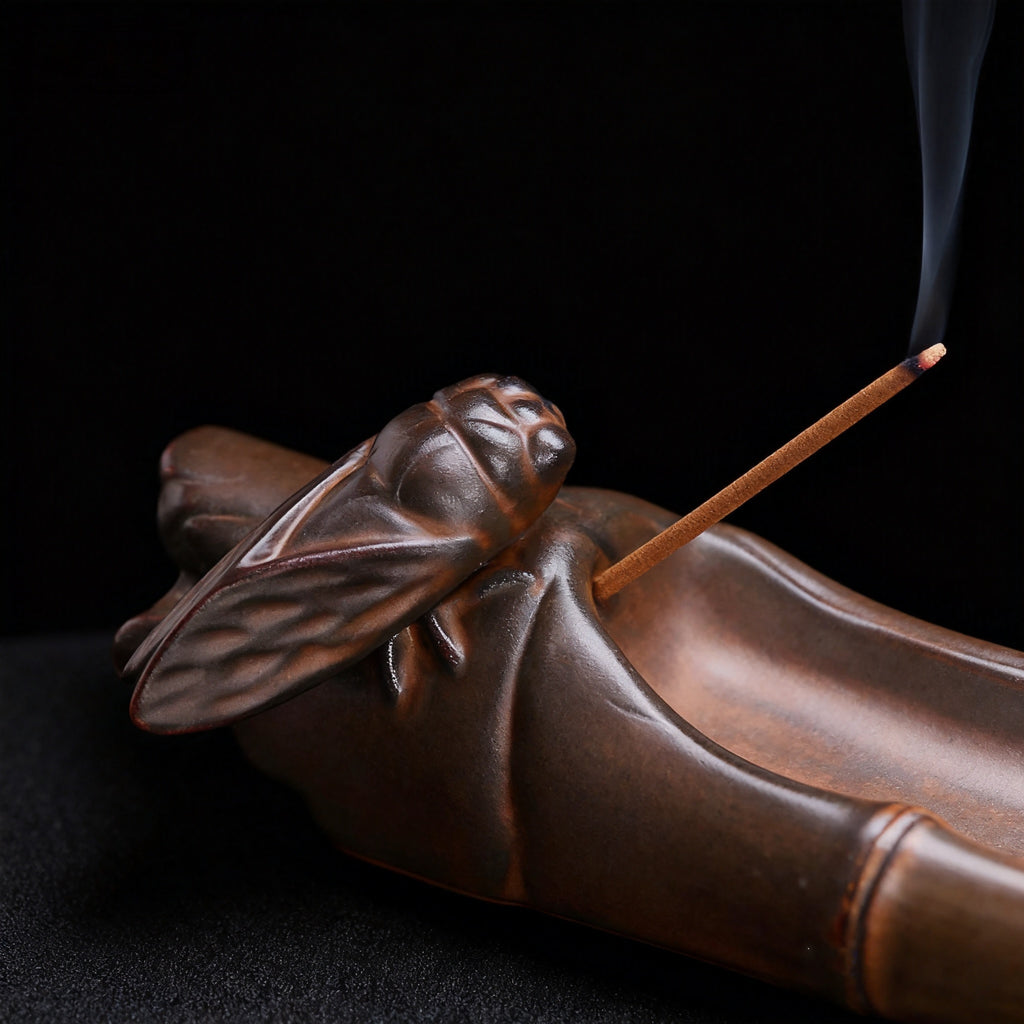 Bamboo Knot Incense Holder